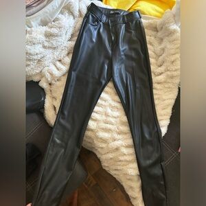 Zara Faux Leather Pants- Size M
